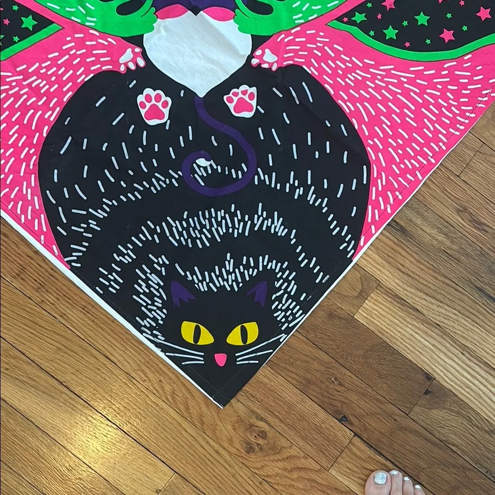 Lush Organic Cotton Fabric Halloween shawl